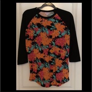 LulaRoe Randy Floral Top - M